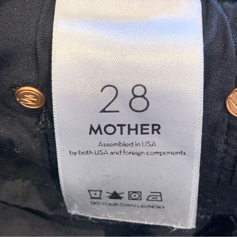 MOTHER The Looker Ankle Fray in BlackBird Size 28 - Picture 12 of 16